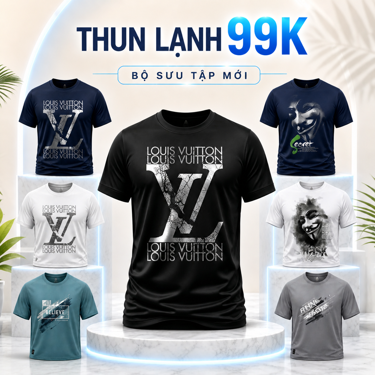 Banner áo thun lạnh MODOVN mẫu chính